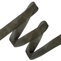 Окантовочная лента-бейка, цвет Тёмно-Серый 22мм (на отрез)  в Зеленодольске