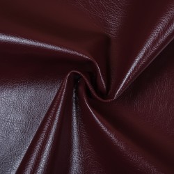 Ткань Дерматин (Кожзам) для мебели, цвет Бордовый (на отрез)  в Зеленодольске