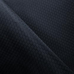 Ткань Оксфорд 300D PU Рип-Стоп СОТЫ, цвет Черный (на отрез)  в Зеленодольске