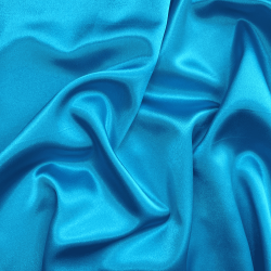 *Ткань Атлас-сатин, цвет Голубой (на отрез)  в Зеленодольске