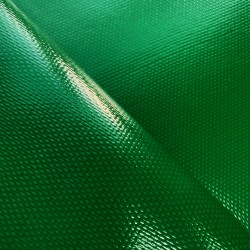 Ткань ПВХ 600 гр/м2 плотная, Зелёный (Ширина 150см), на отрез  в Зеленодольске