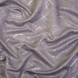 Ткань Блэкаут для штор светозатемняющая 75% &quot;Ледовое тиснение цвет Серый&quot; (на отрез)  в Зеленодольске