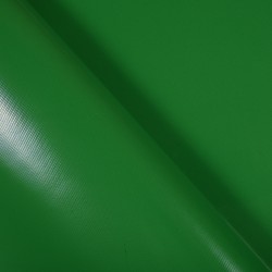 Ткань ПВХ 450 гр/м2, Зелёный (Ширина 160см), на отрез  в Зеленодольске