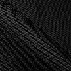 Ткань Оксфорд 600D PU, Черный (на отрез)  в Зеленодольске