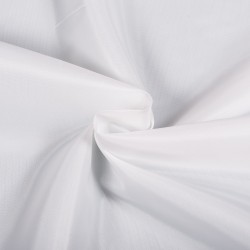 Ткань подкладочная Таффета 190Т, цвет Белый (на отрез)  в Зеленодольске