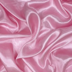 Ткань Атлас-сатин, цвет Розовый (на отрез)  в Зеленодольске