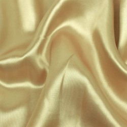 Ткань Атлас-сатин ЛЮКС, цвет Золотой (на отрез)  в Зеленодольске