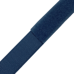 Контактная лента 25мм цвет Синий (велькро-липучка, на отрез)  в Зеленодольске