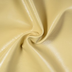 Ткань Дерматин (Кожзам) для мебели, цвет Кремовый (на отрез)  в Зеленодольске