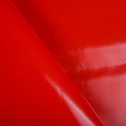 Ткань ПВХ 450 гр/м2, Красный (на отрез)  в Зеленодольске