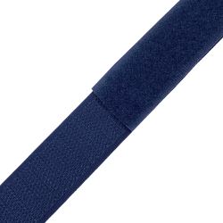 Контактная лента 25мм цвет Тёмно-Синий (Велькро-липучка), на отрез  в Зеленодольске