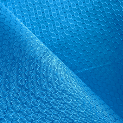 Ткань Оксфорд 300D PU Рип-Стоп СОТЫ, цвет Голубой (на отрез)  в Зеленодольске