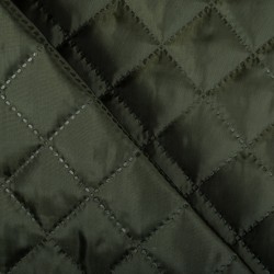Стеганая подкладочная ткань с синтепоном (100гр/м2), цвет Хаки (на отрез)  в Зеленодольске