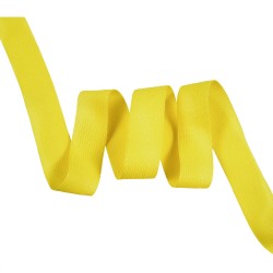 Окантовочная лента-бейка, цвет Жёлтый 22мм (на отрез)  в Зеленодольске